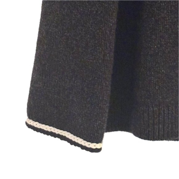 Theory Tweed Knit Pullover Top, Midweight Sweater, Crew Neck, Long Sleeve Sz S - Picture 4 of 12